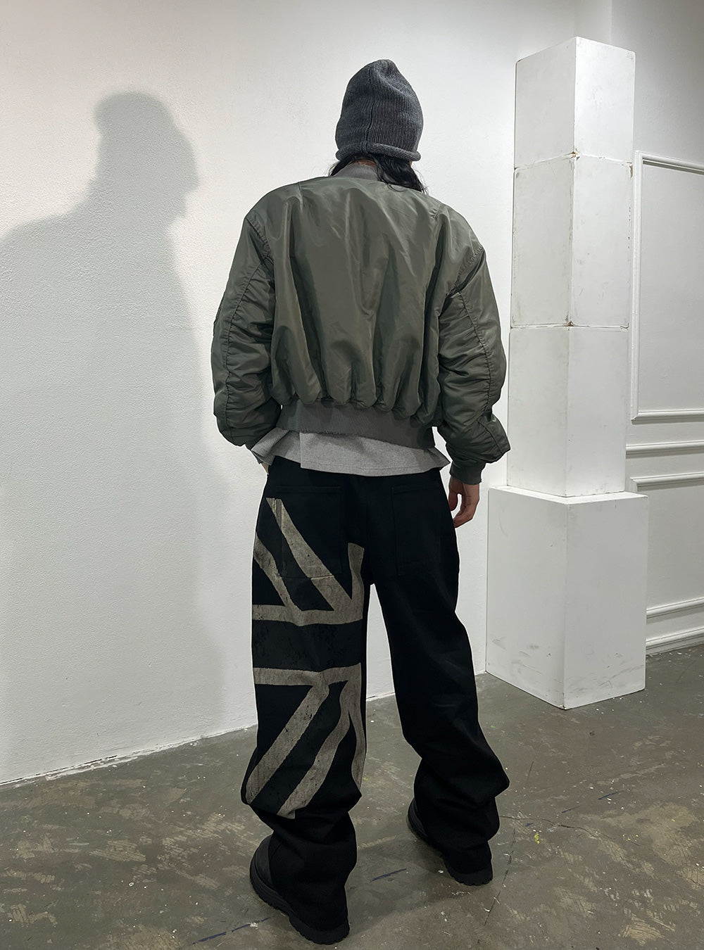 Union Graphic Washed Wide Denim