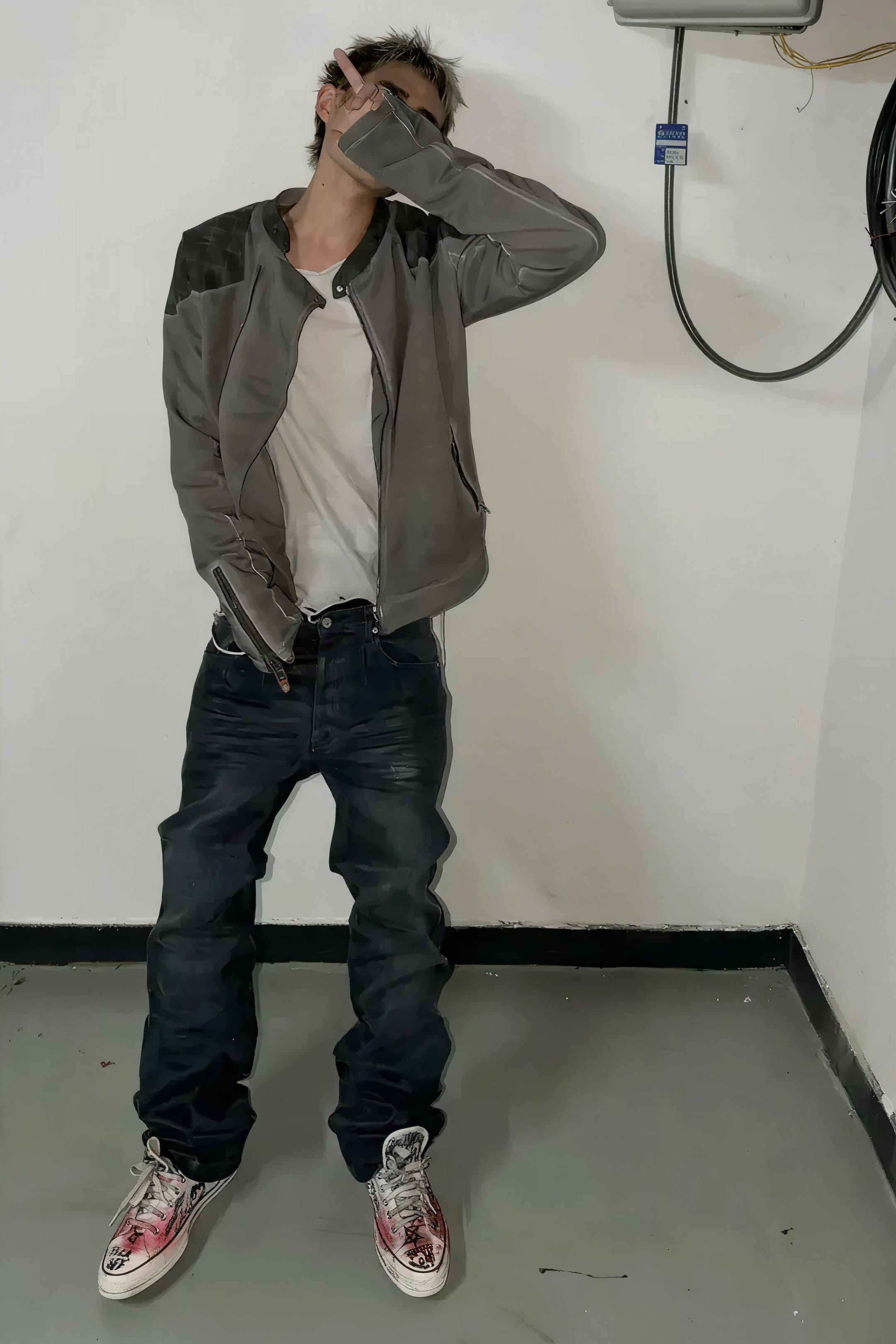 Glazed Spray Washed Jeans
