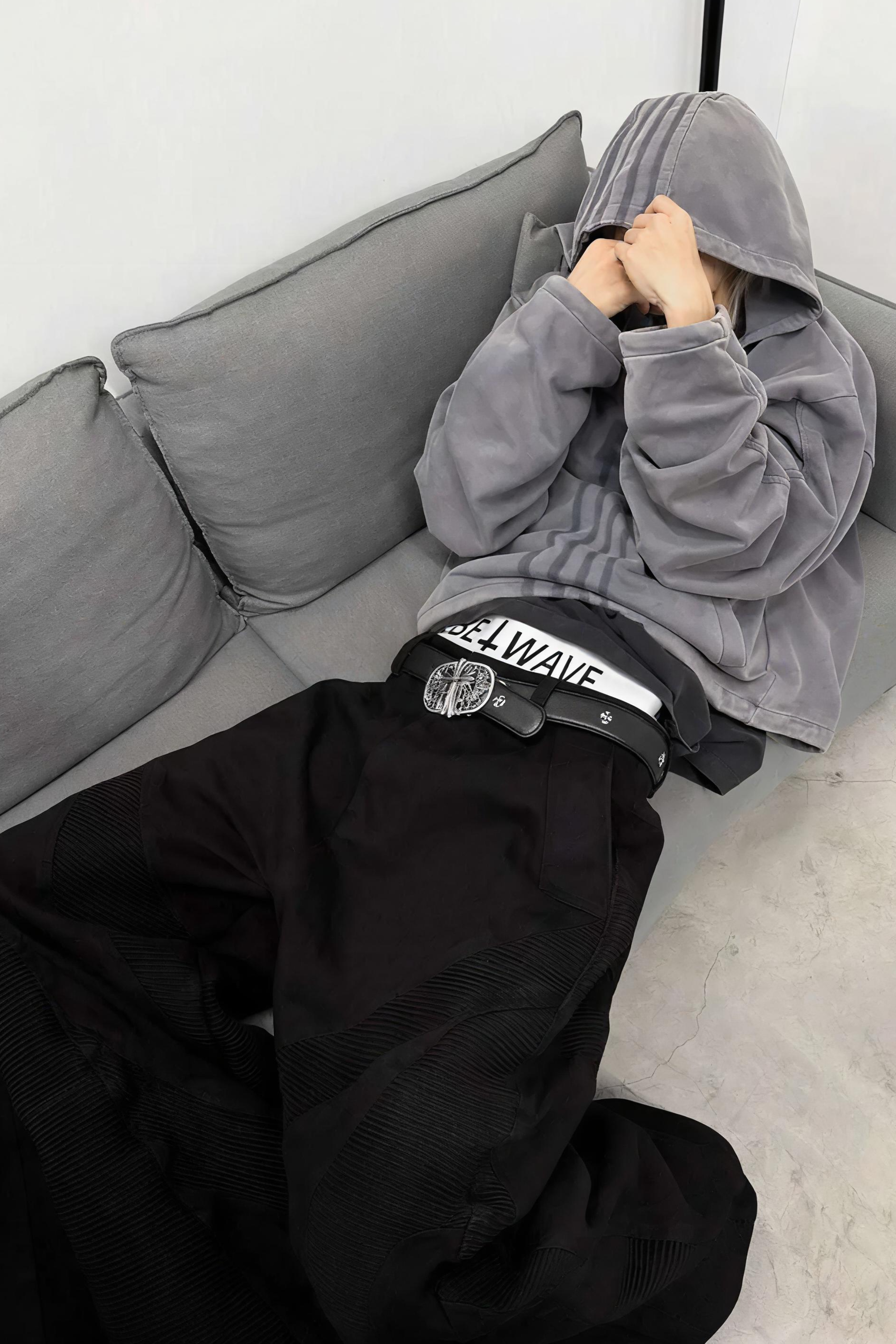 Alien Bone Wave Baggy Jeans