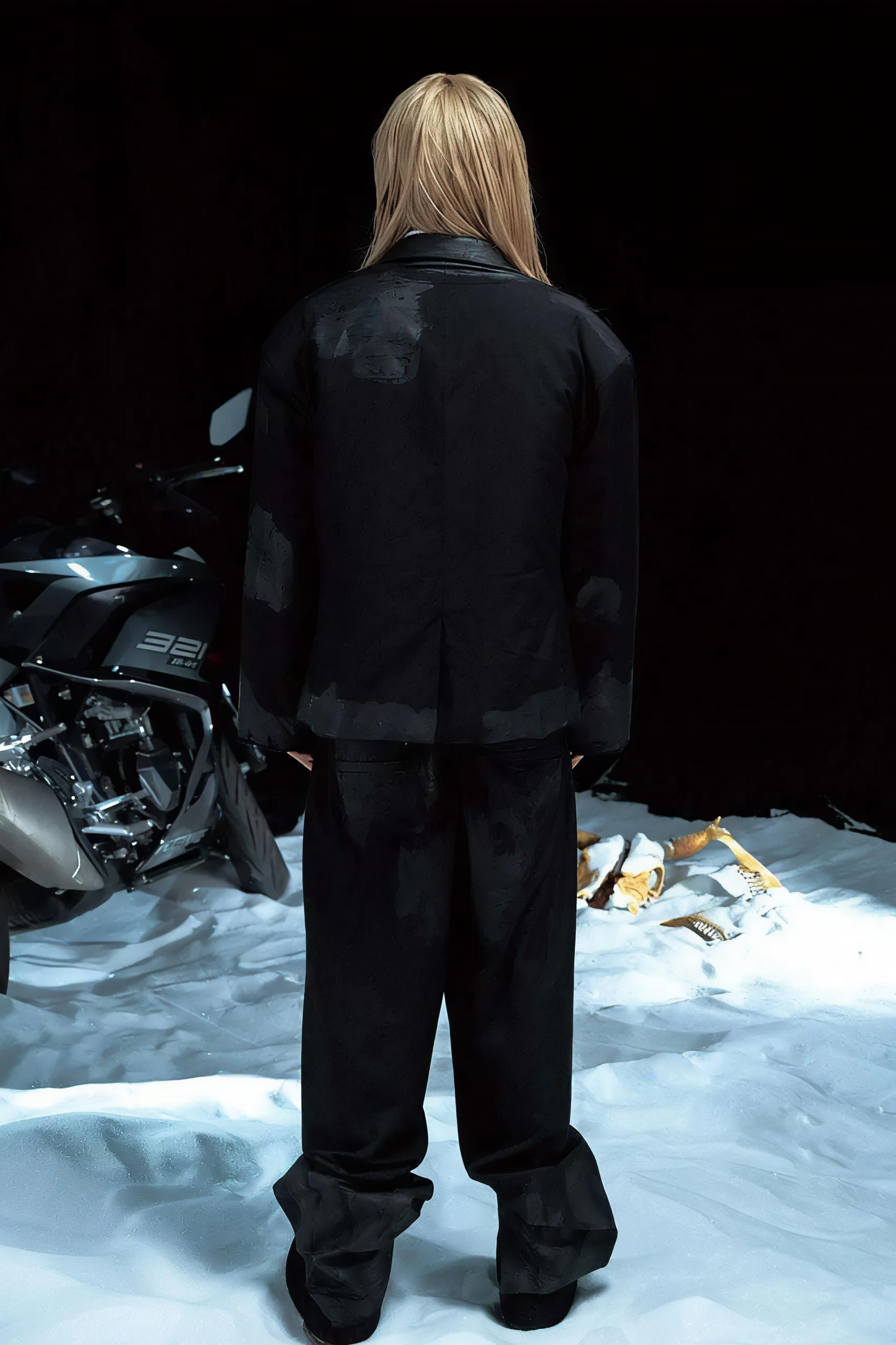 3MAN0N Mud Dyed Dress Pants