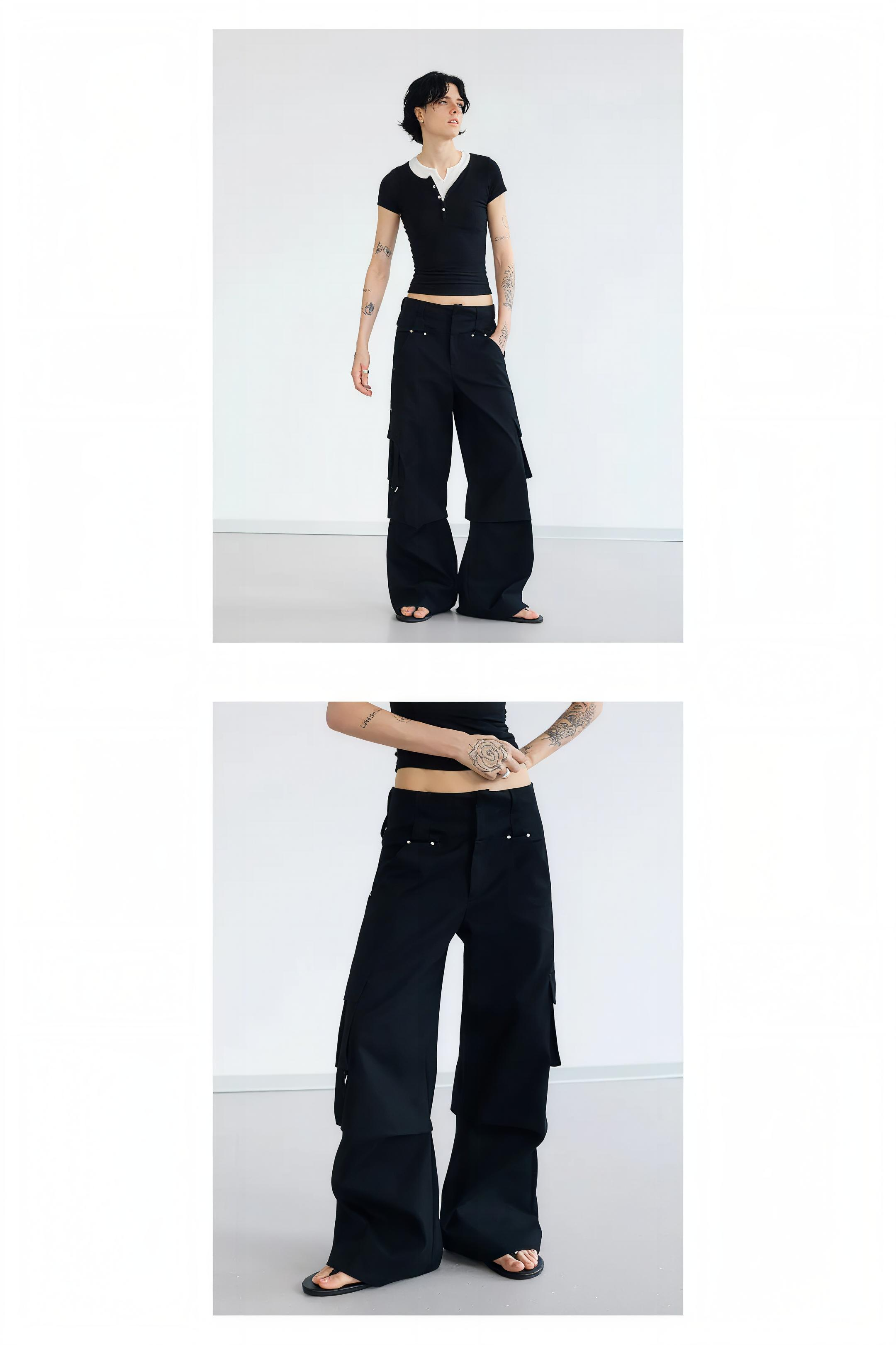 Double Belted Vintage Cargo Pants