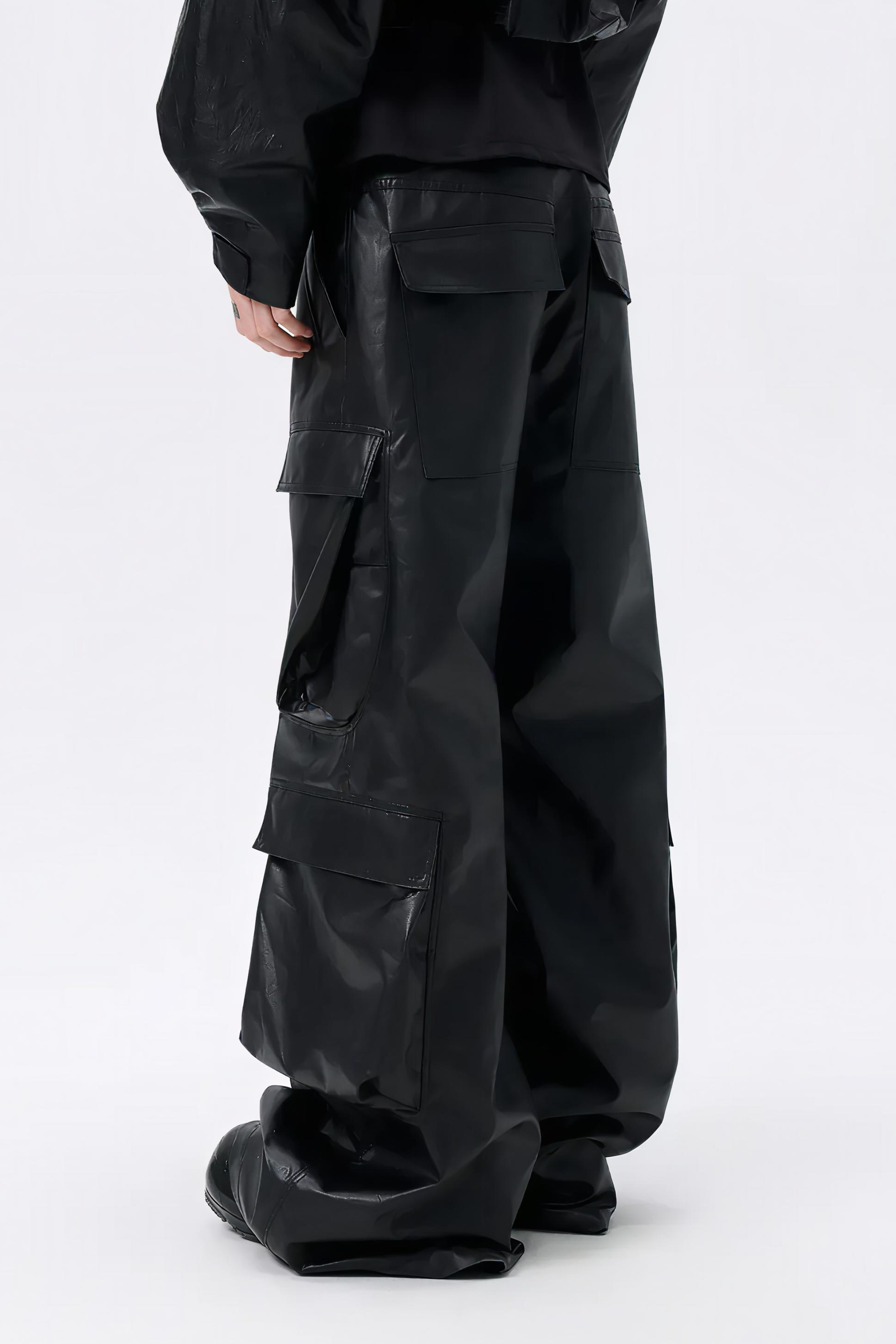 Coated Multi Cargo Pants