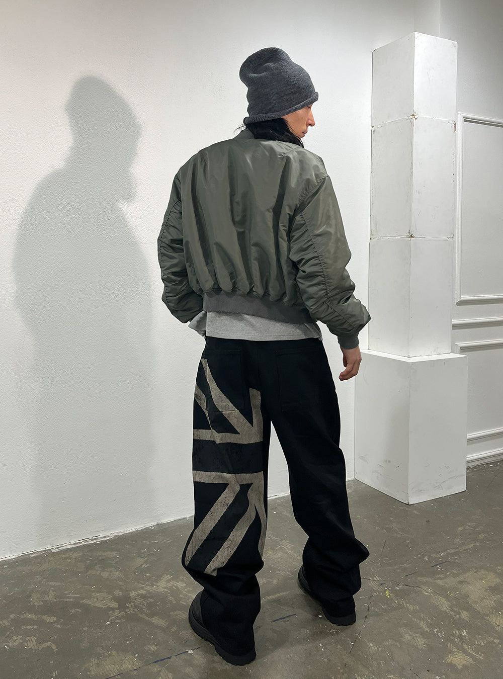 Union Graphic Washed Wide Denim