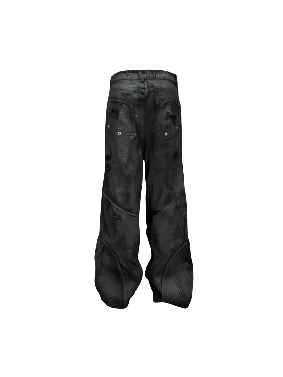 x GOJOYJINNI Armor Patch Distressed Biker Jeans