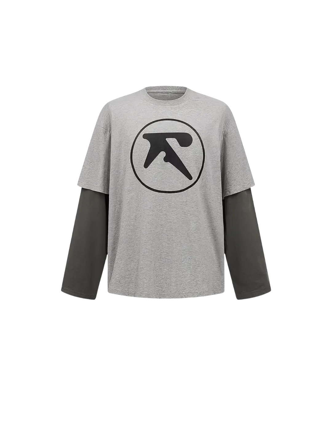 Fake Two Tone Oversized Long Sleeve Tee