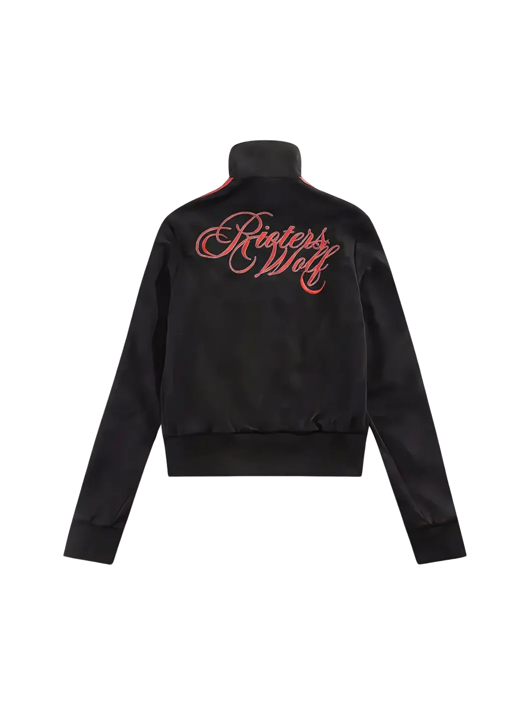 RUDE WOLF Blood Wolf Embroidered Suede Jacket