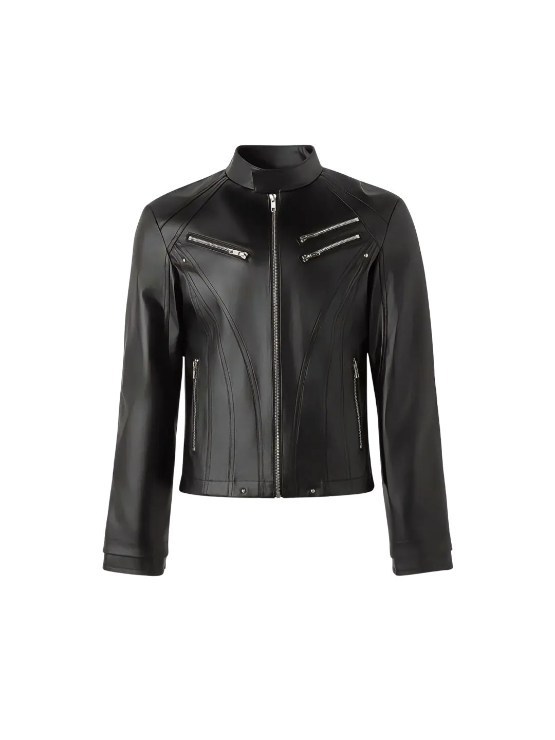 Deconstruct Zip Biker Jacket