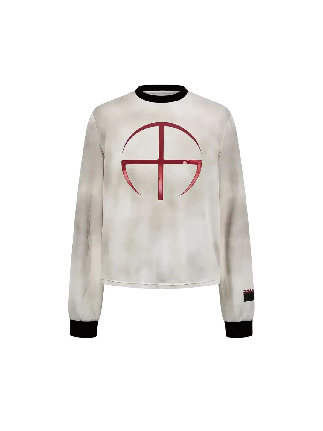 Distressed Print Long Sleeve Tee