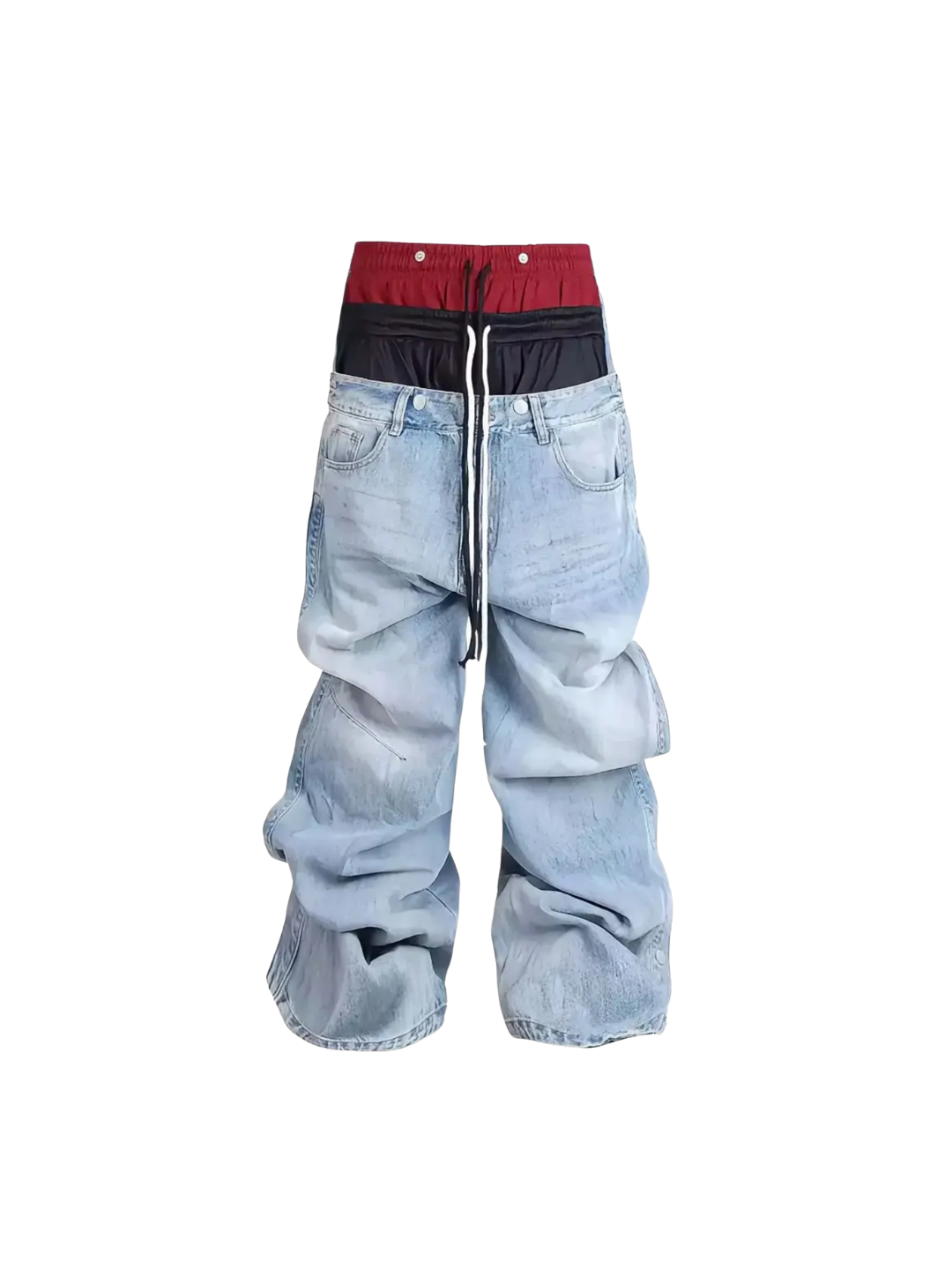 Multi Saggin Washed Denim