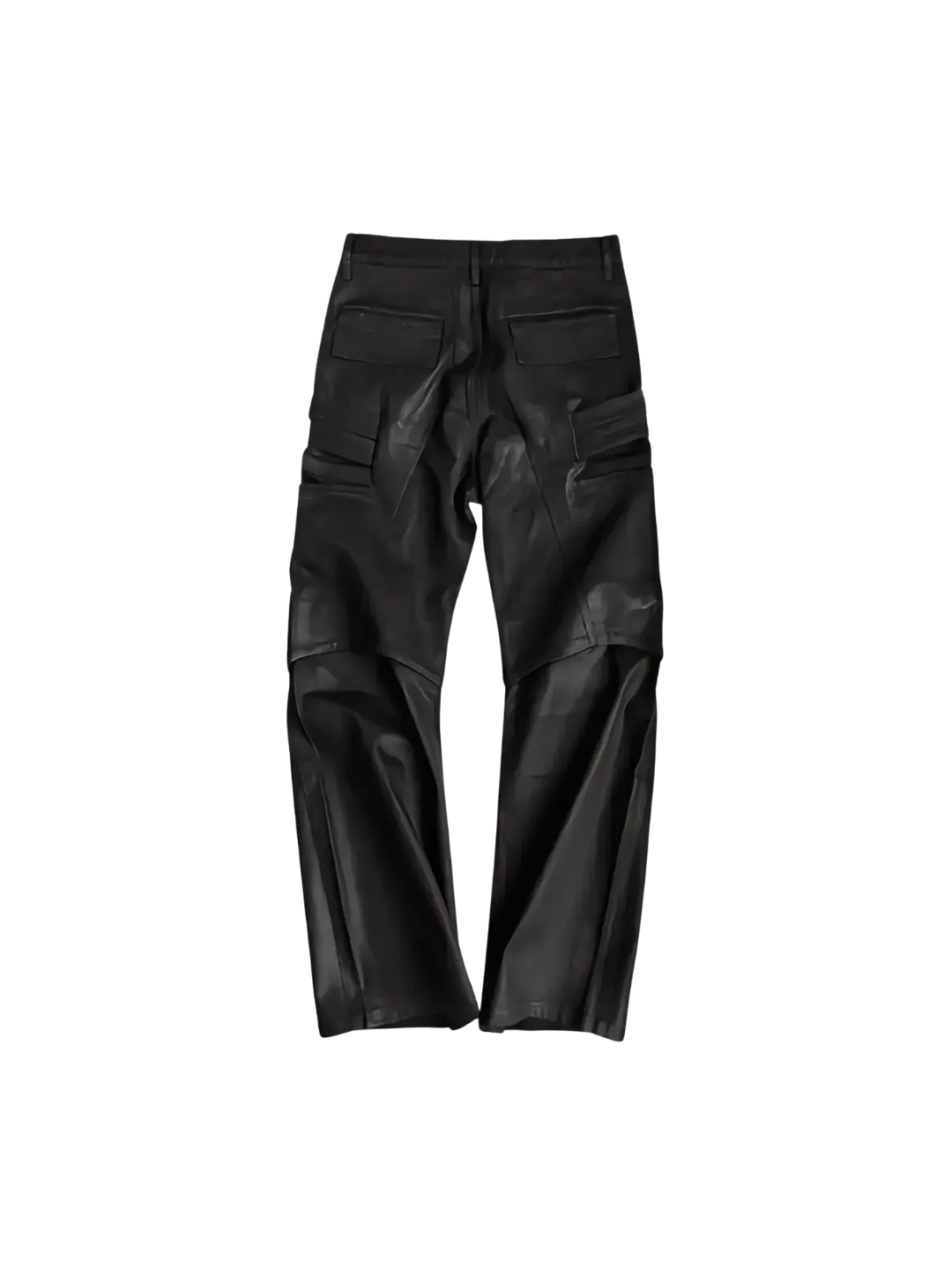 Double Knee Lace Up Curved Dirty Loose Jeans