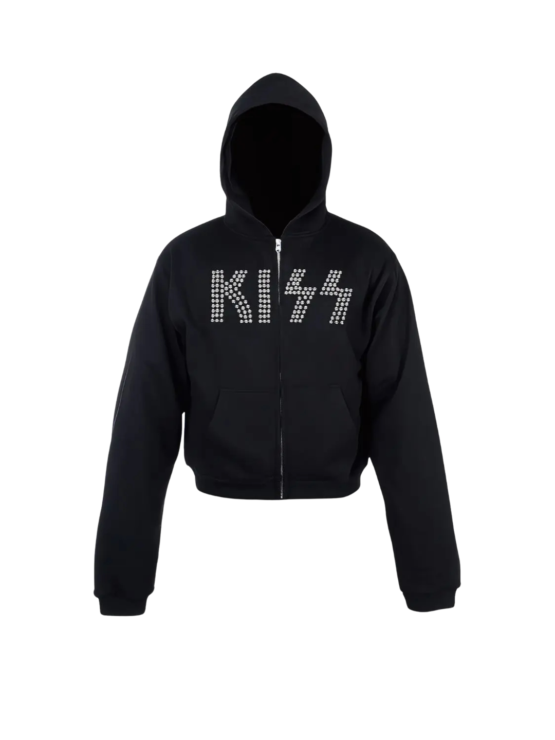 KISS Metallic Beaded Zip Hoodie