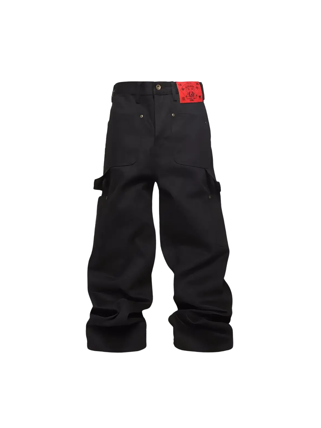 Reverse Panel Wide Leg Jeans
