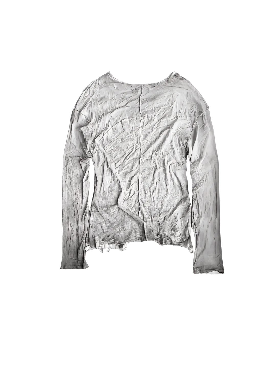 Wrinkled Spray Graphic LS T-shirt