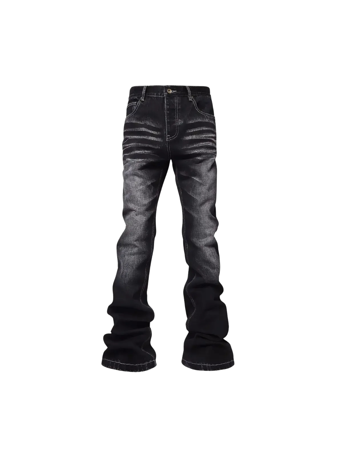 Ghost Scratch Washed Black Jeans