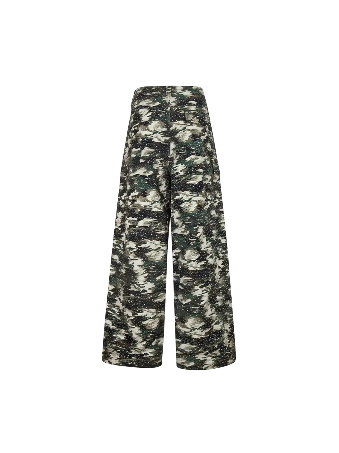 3D Printed Camo 18K Diamonds Cargo Pants