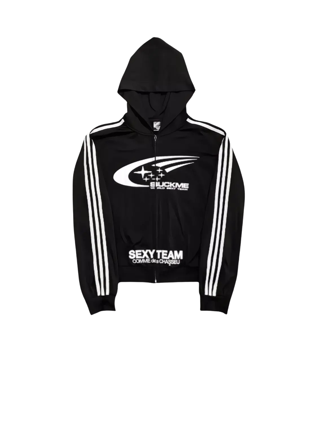 COMME des CHASSEU Racing Zip Up Dry Fit Hoodie