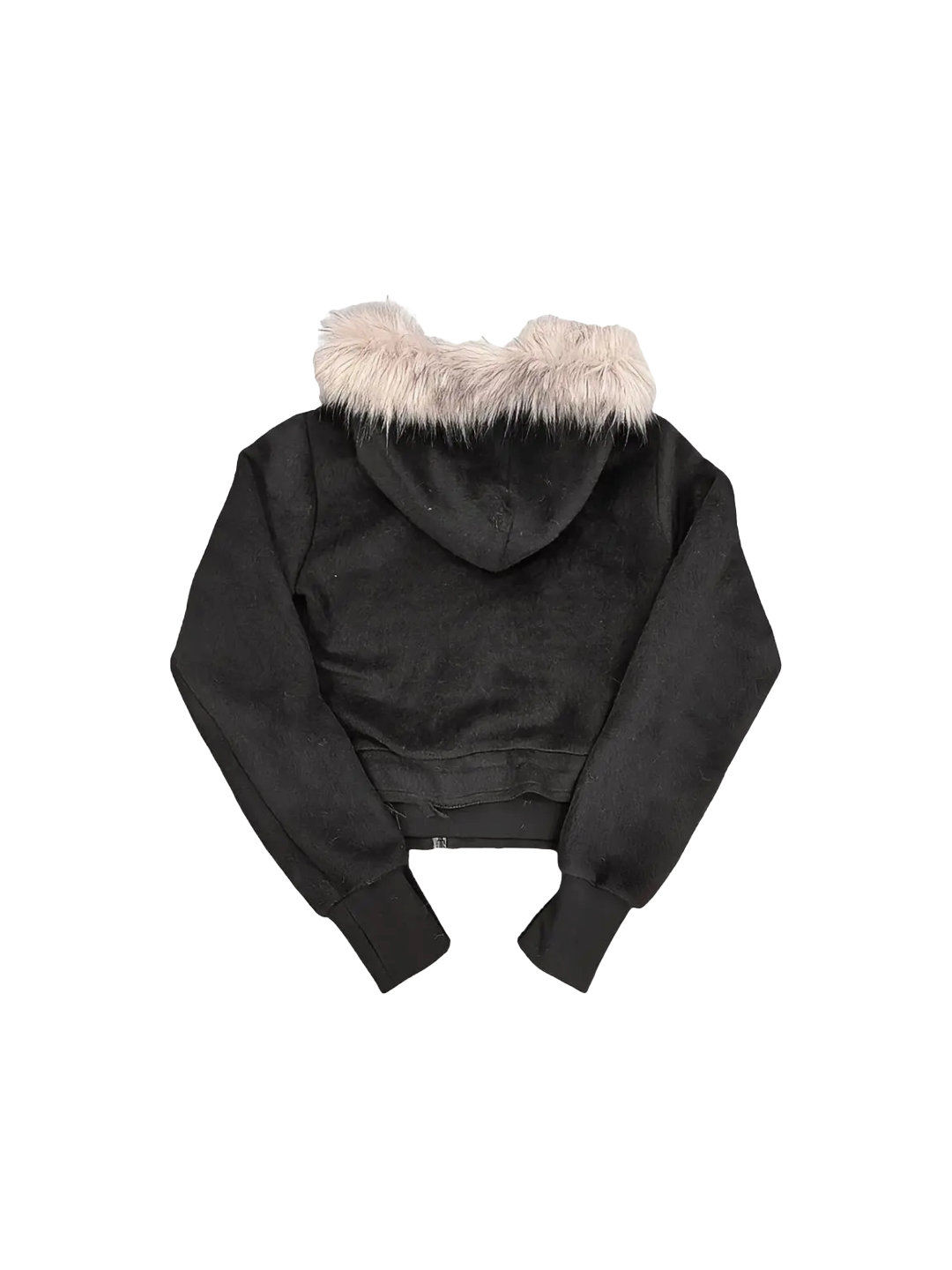 Cross Coffin Fur Hoodie