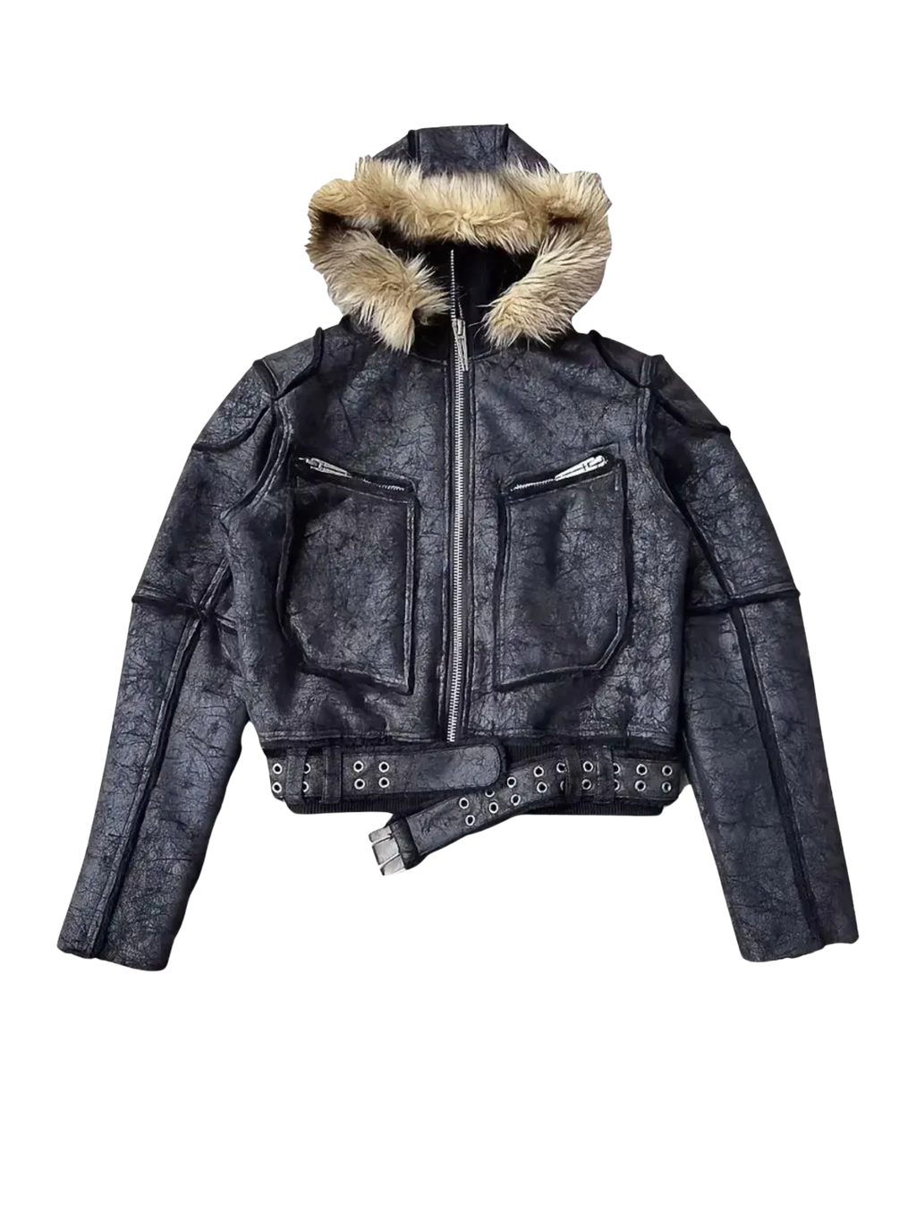 WØR Detachable Fur Collar Leather Jacket｜DACULT レザージャケット