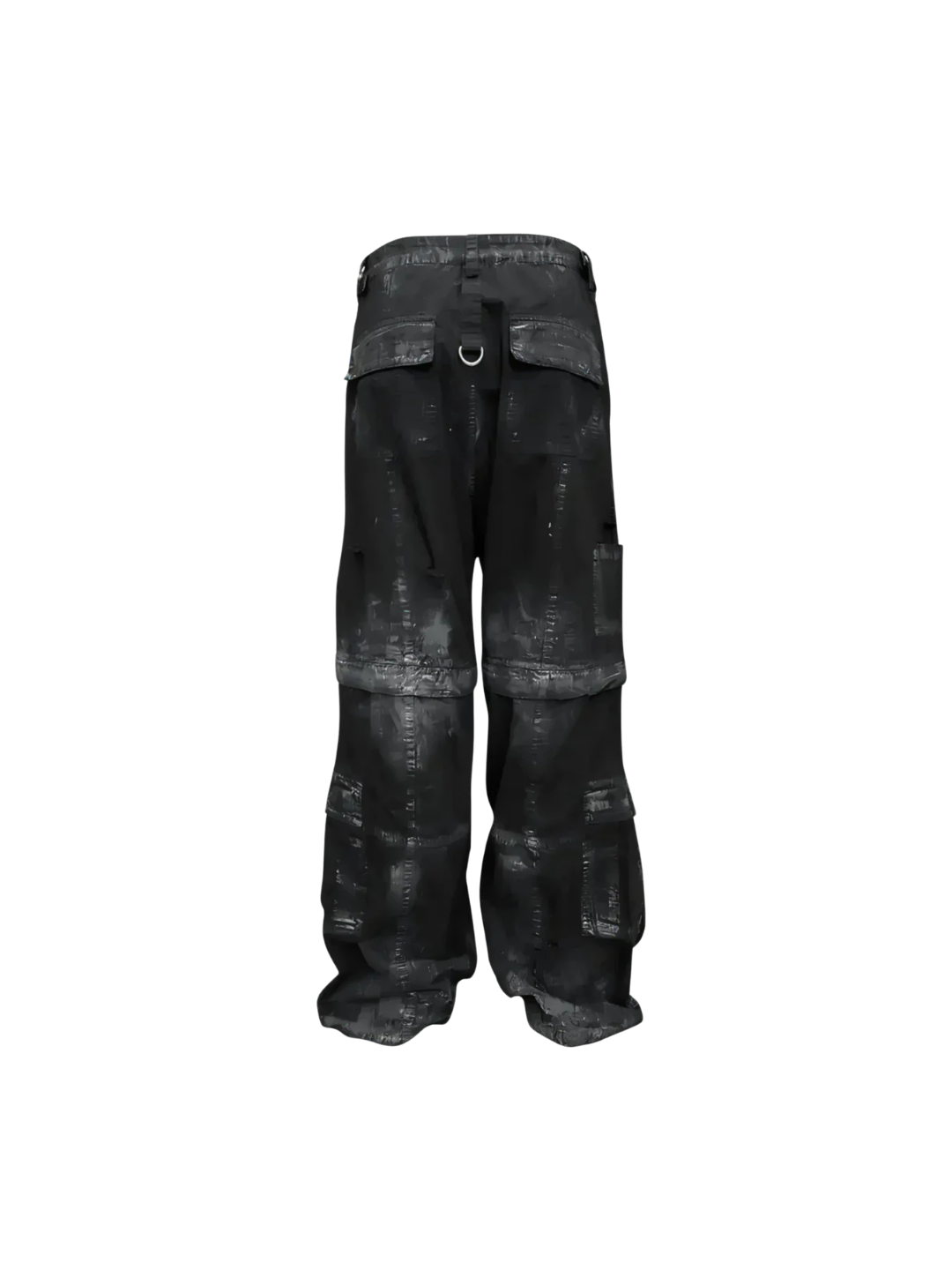Distressed Removable Pocket Cargo Pants