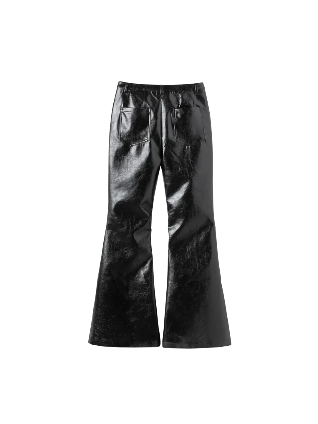 Radiant Pleat Leather Pants