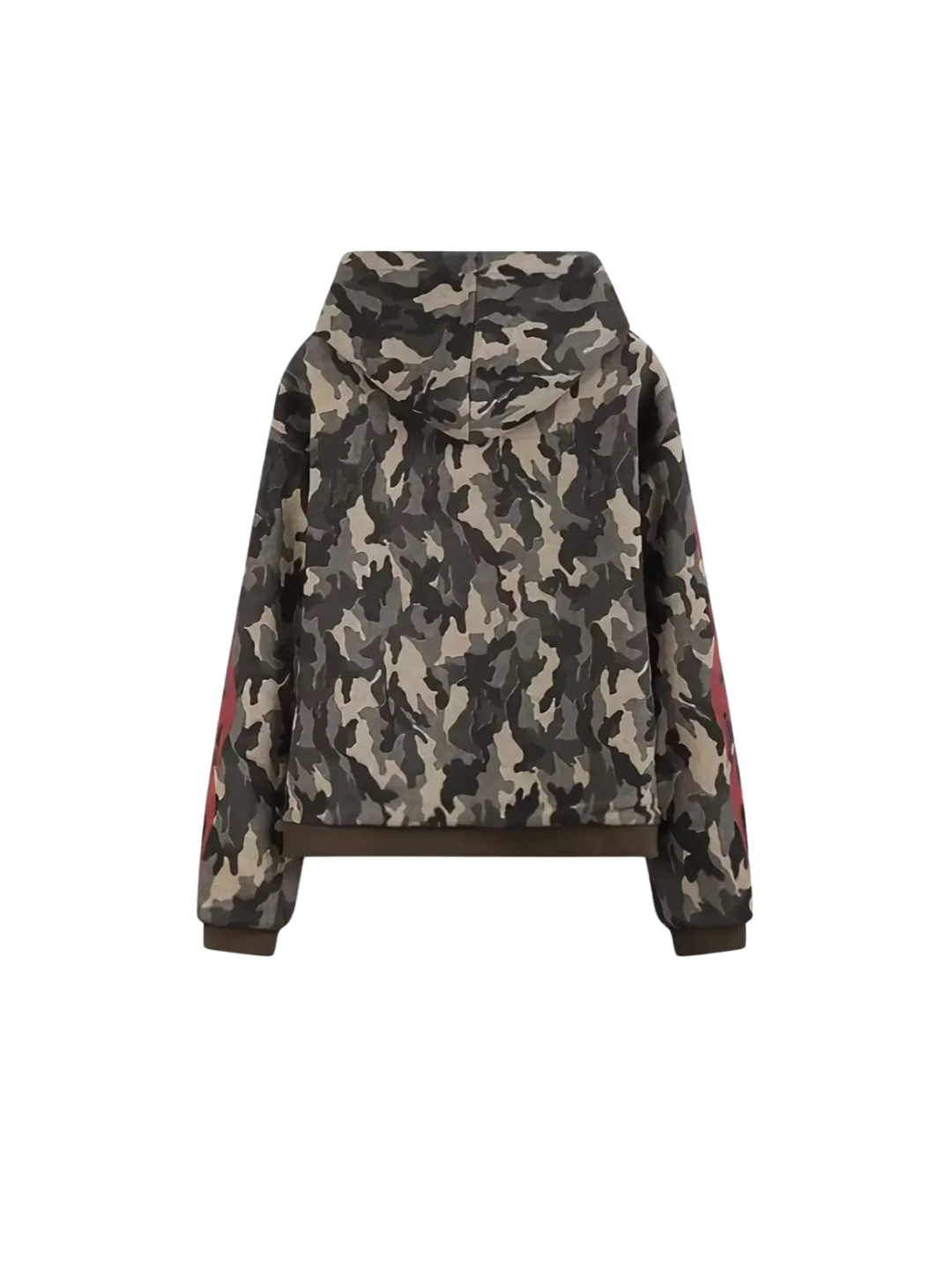 Flame Camouflage Waffle Hoodie