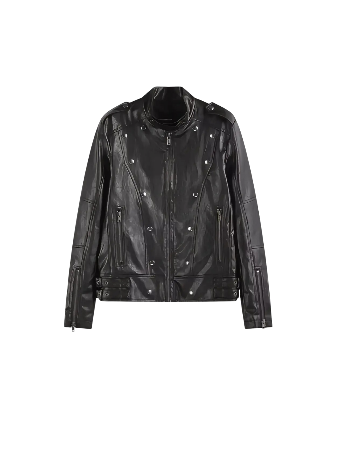 Studded Motorcycle Leather Jacket