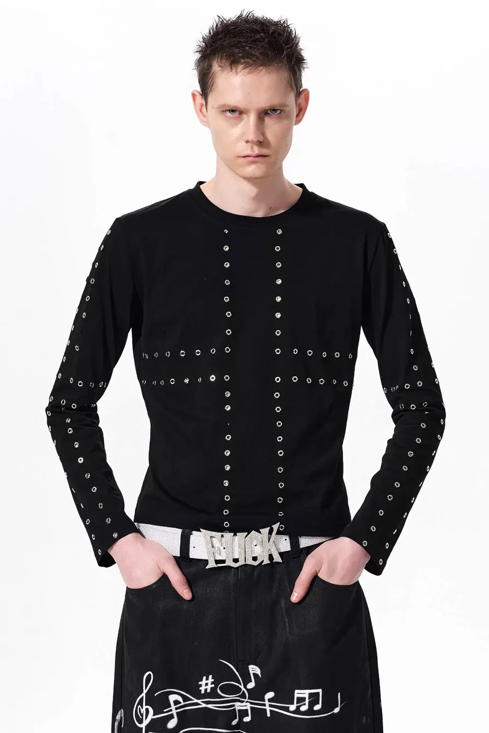 Cross Eyelet LS Tee