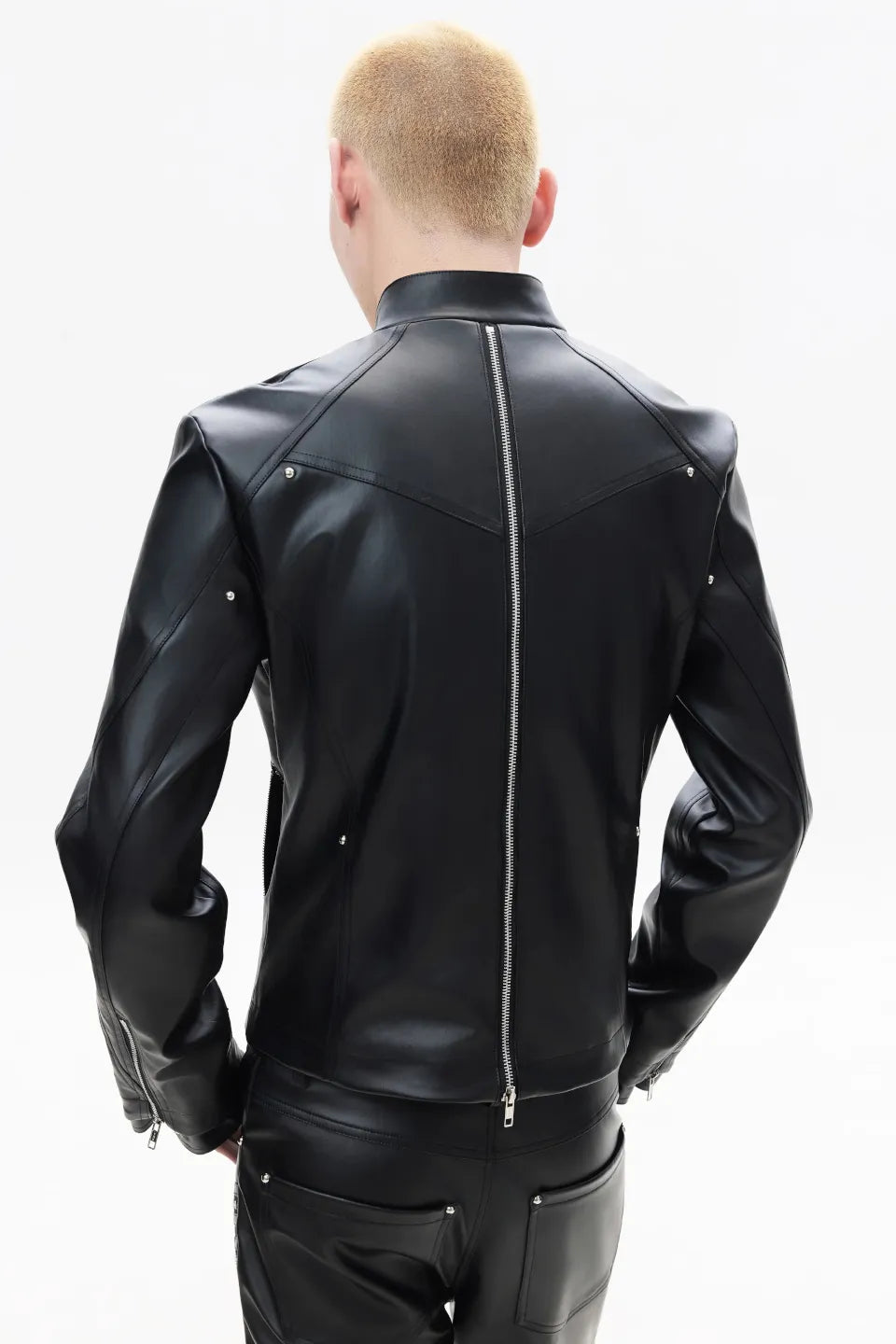 Deconstruct Zip Biker Jacket