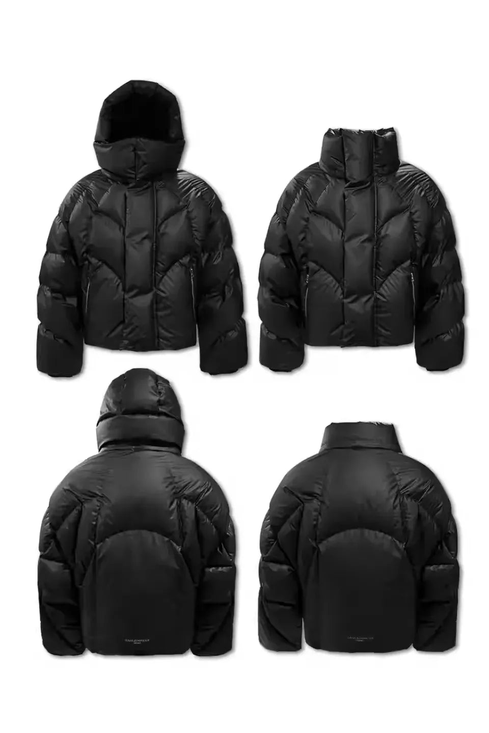 Detachable Deconstruction Splicing Zipper Down Jacket