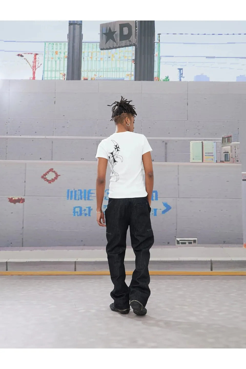 Double Zipper Multi Pocket Raw Jeans