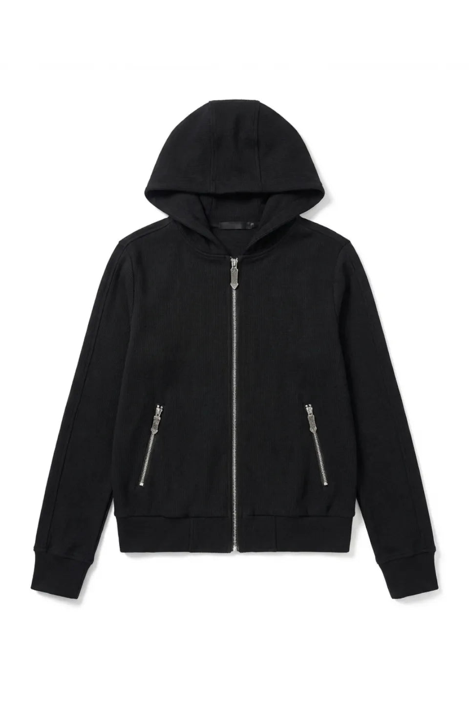 Gothic Skull Cross Graphic Zip Hoodie