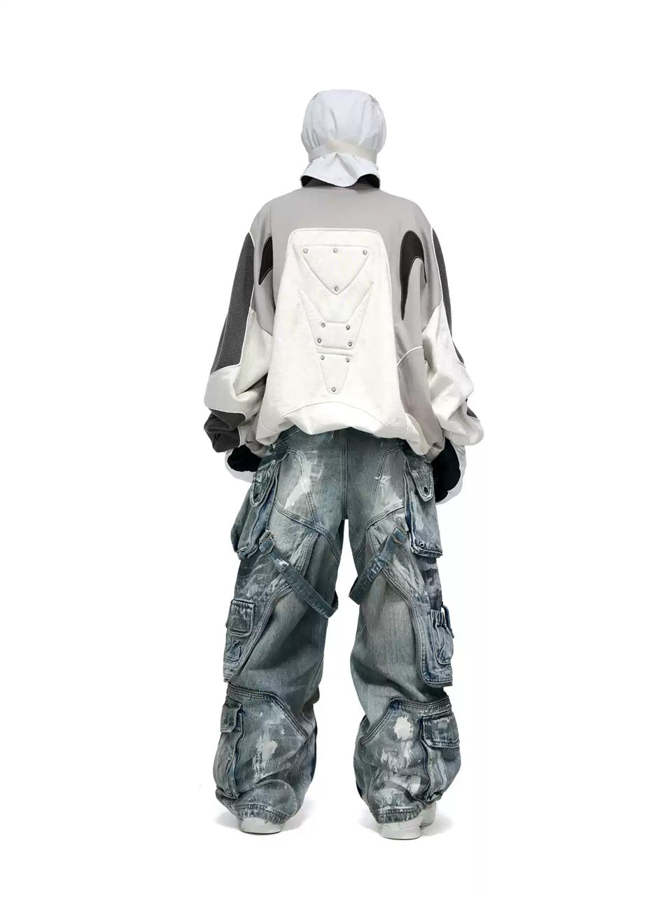 Graffiti Wide Leg Jeans