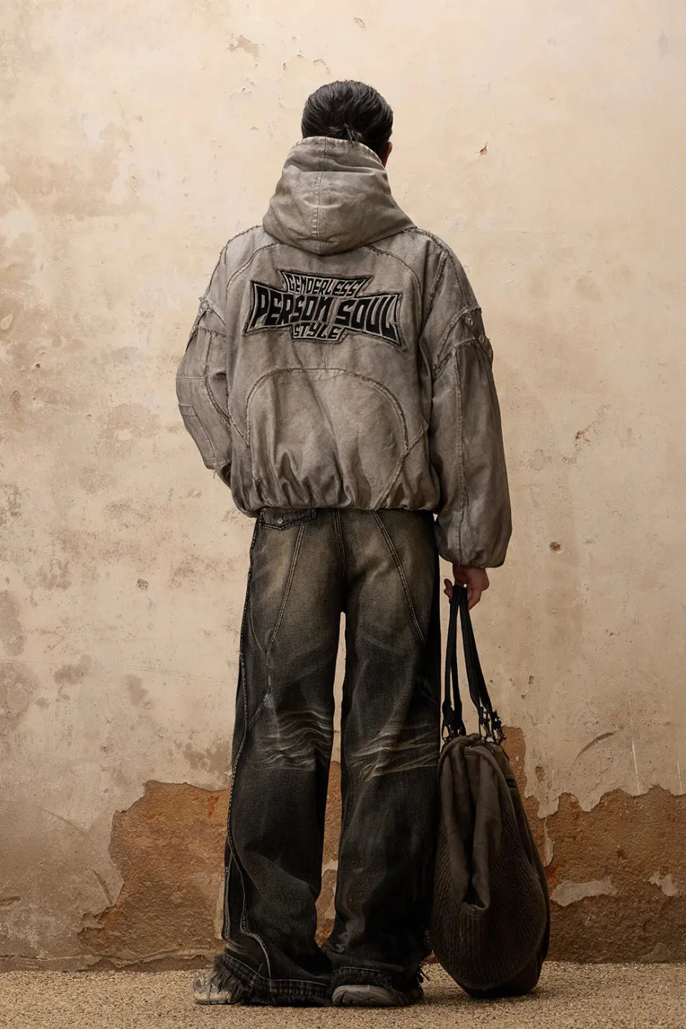 Hand Brushed Dirty Cotton Coat