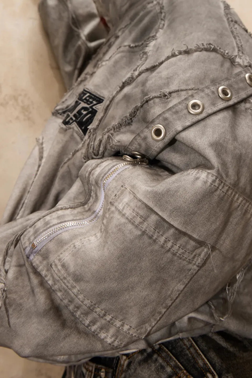 Hand Brushed Dirty Cotton Coat