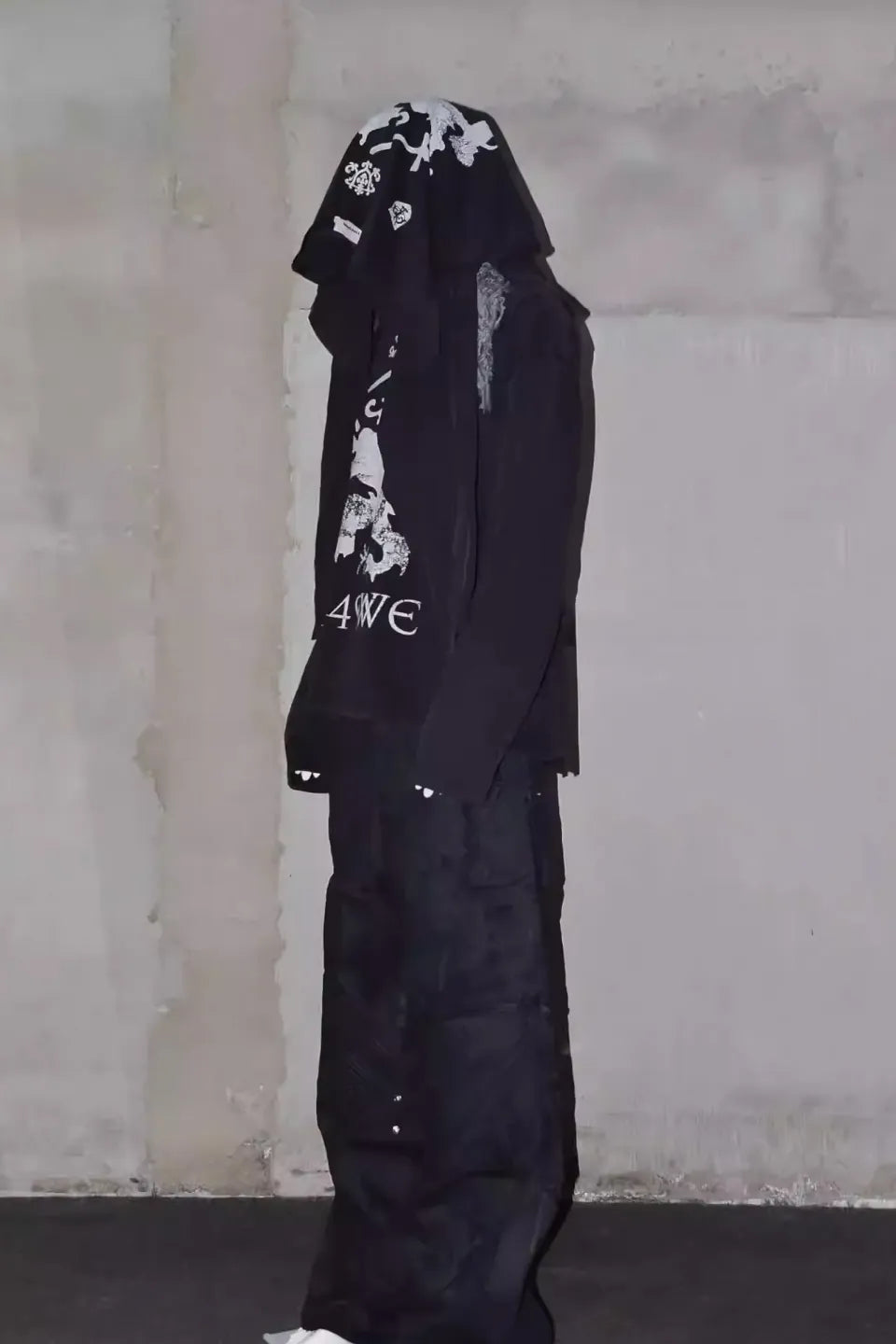 Lion Club Patchwork Washed Jersey Long Sleeve T-shirt