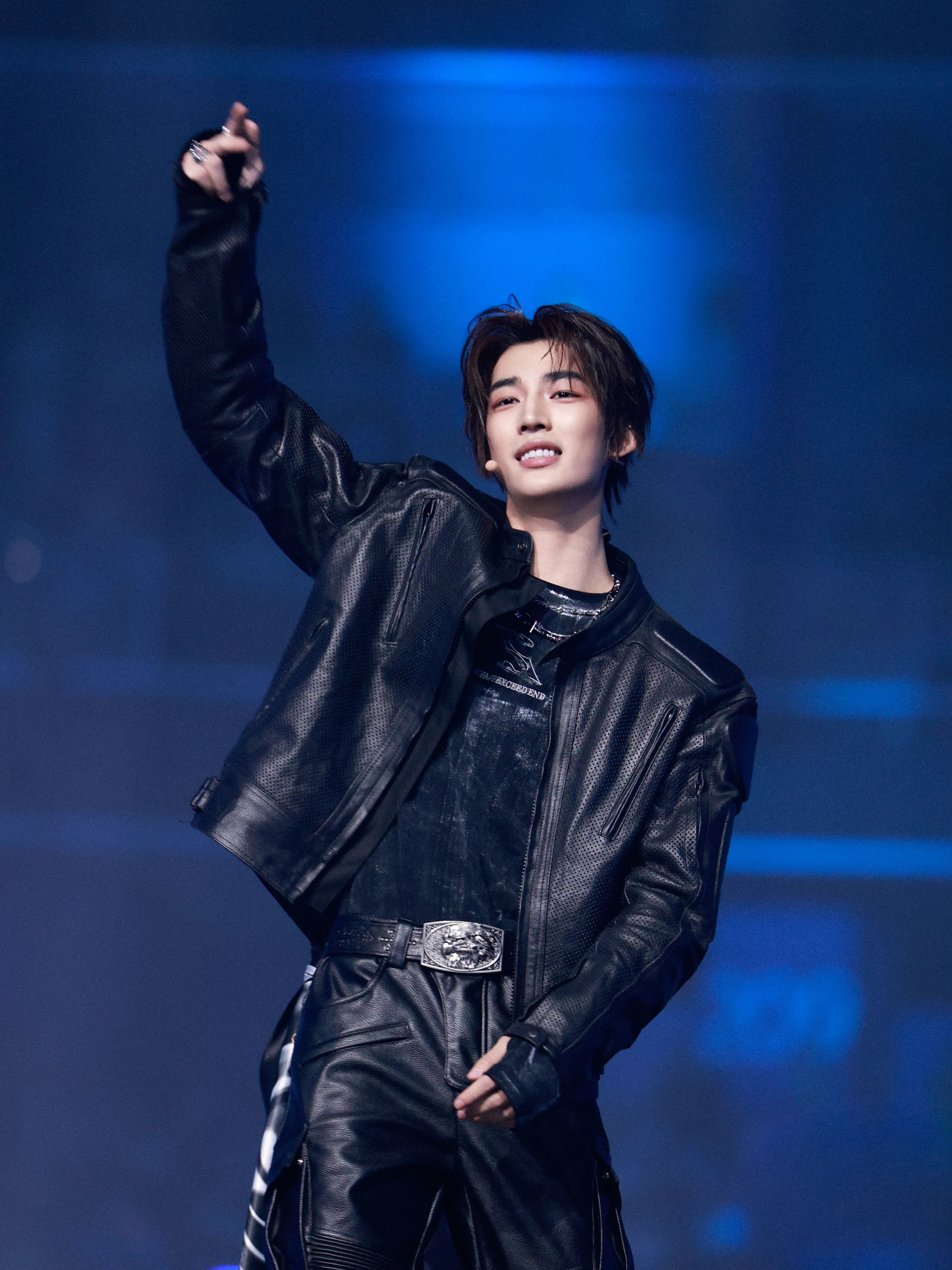 Gemstone Raptor Engraved Vine Leather Belt