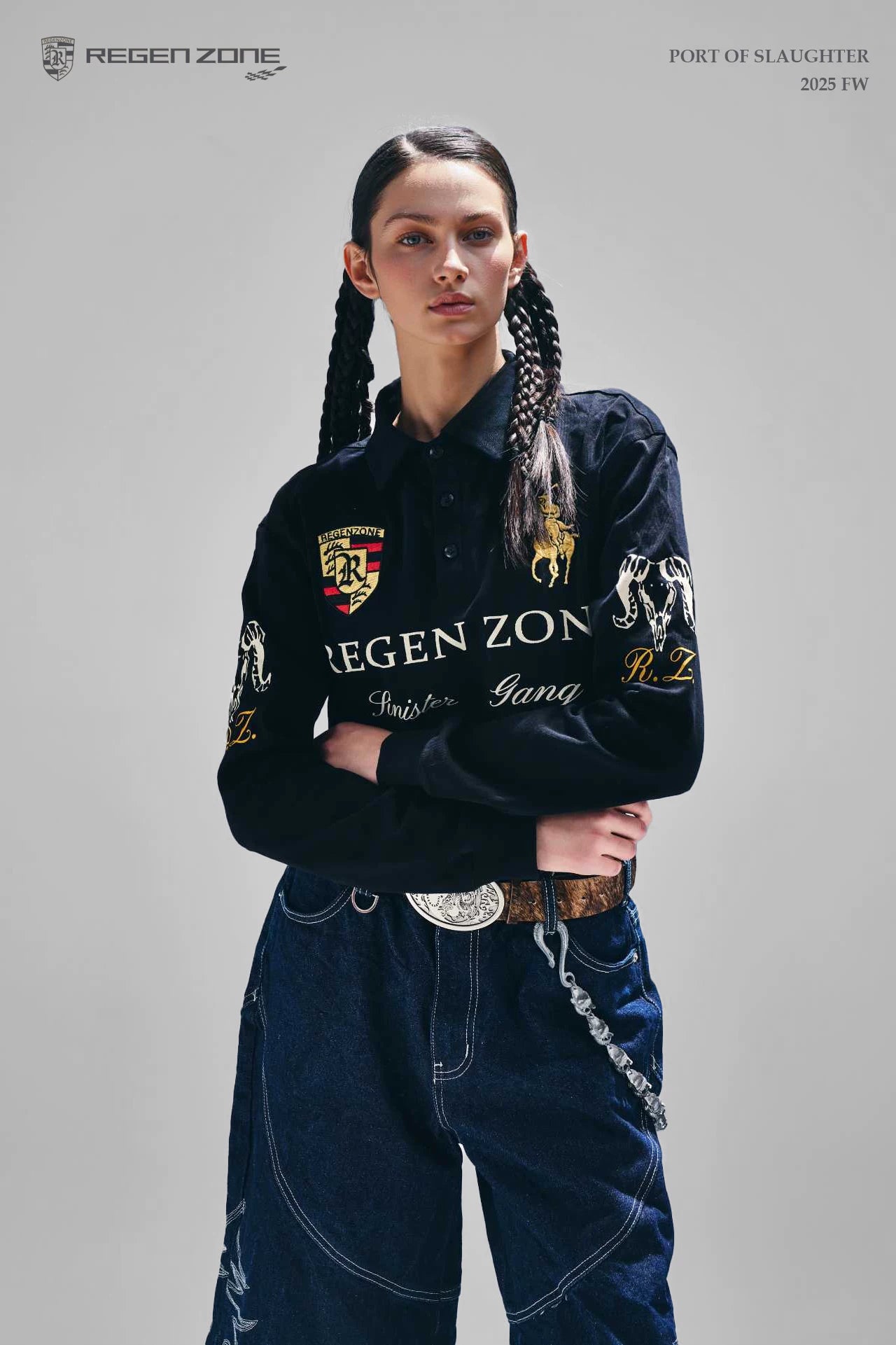 Gilt Vintage Embroidery Polo