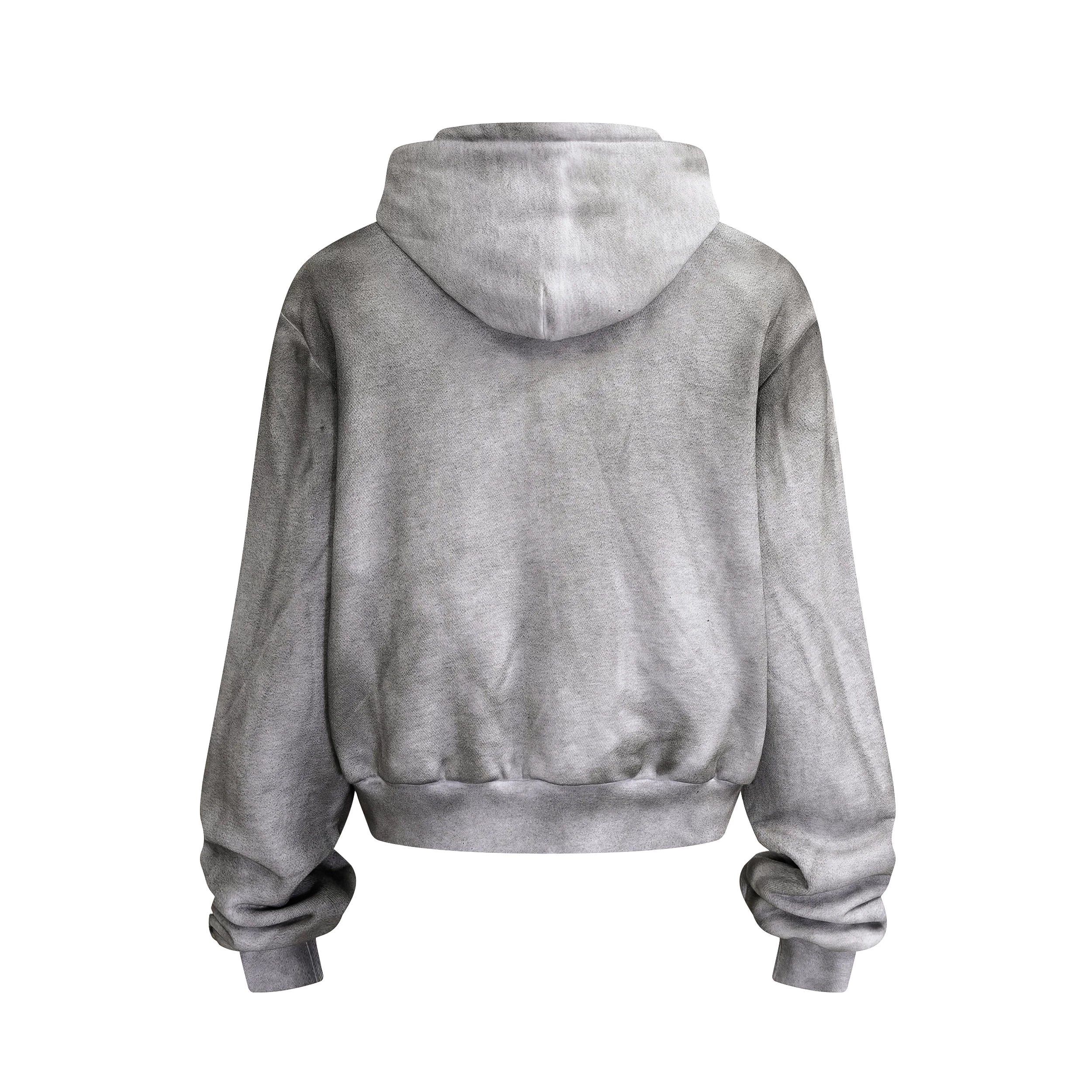 Distressed Slogan Hoodie