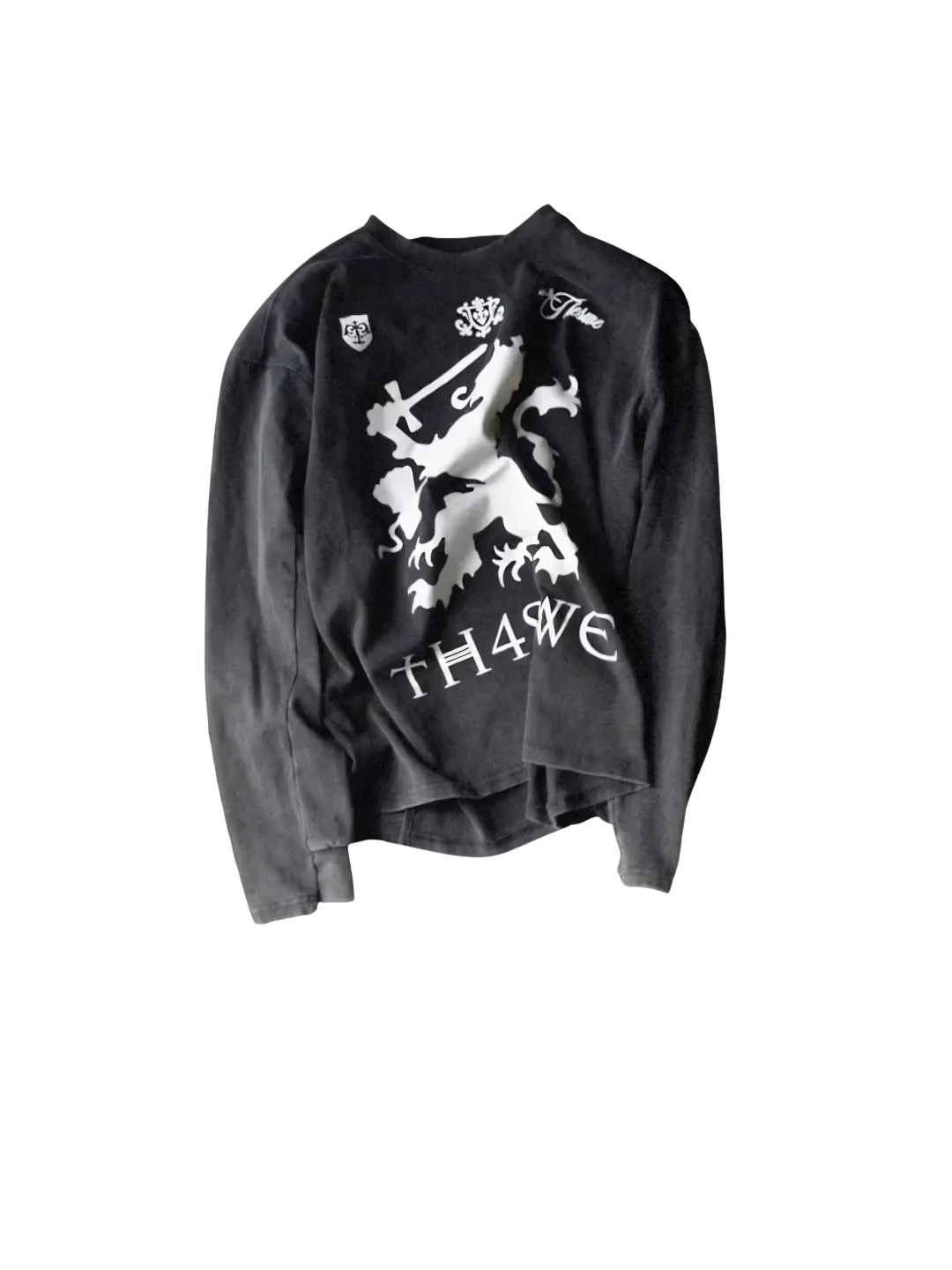 Lion Club Patchwork Washed Jersey Long Sleeve T-shirt