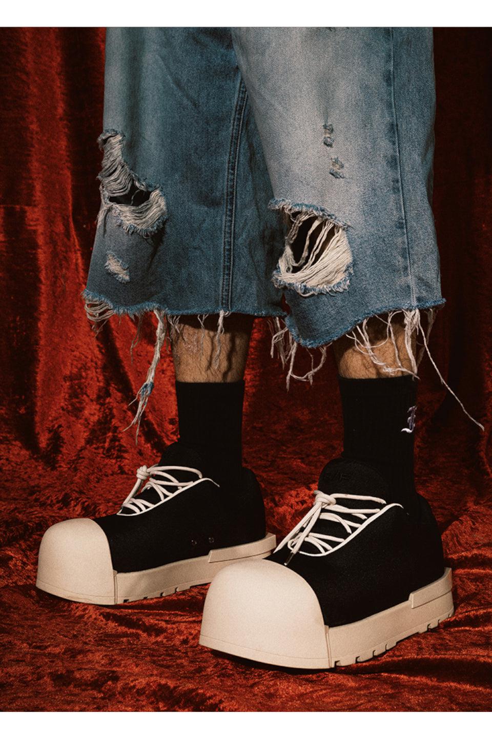 Thick Soled Low Boots