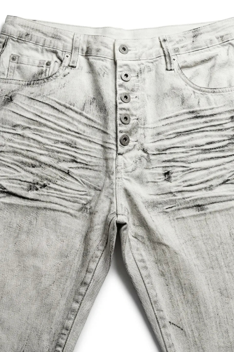 White Tiger Waxed Curve Jeans