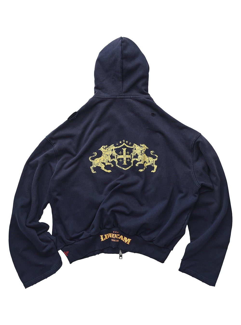 Vintage Animal Graphic Washed Hoodie