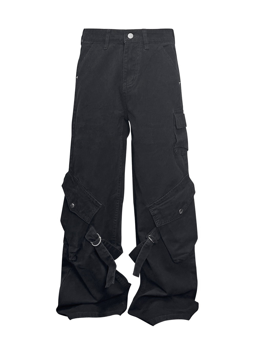 パンツ KAPITAL / STUDS cargo pants Double Layered Tie Up Cargo Pants with Studs & Chain｜DACULT