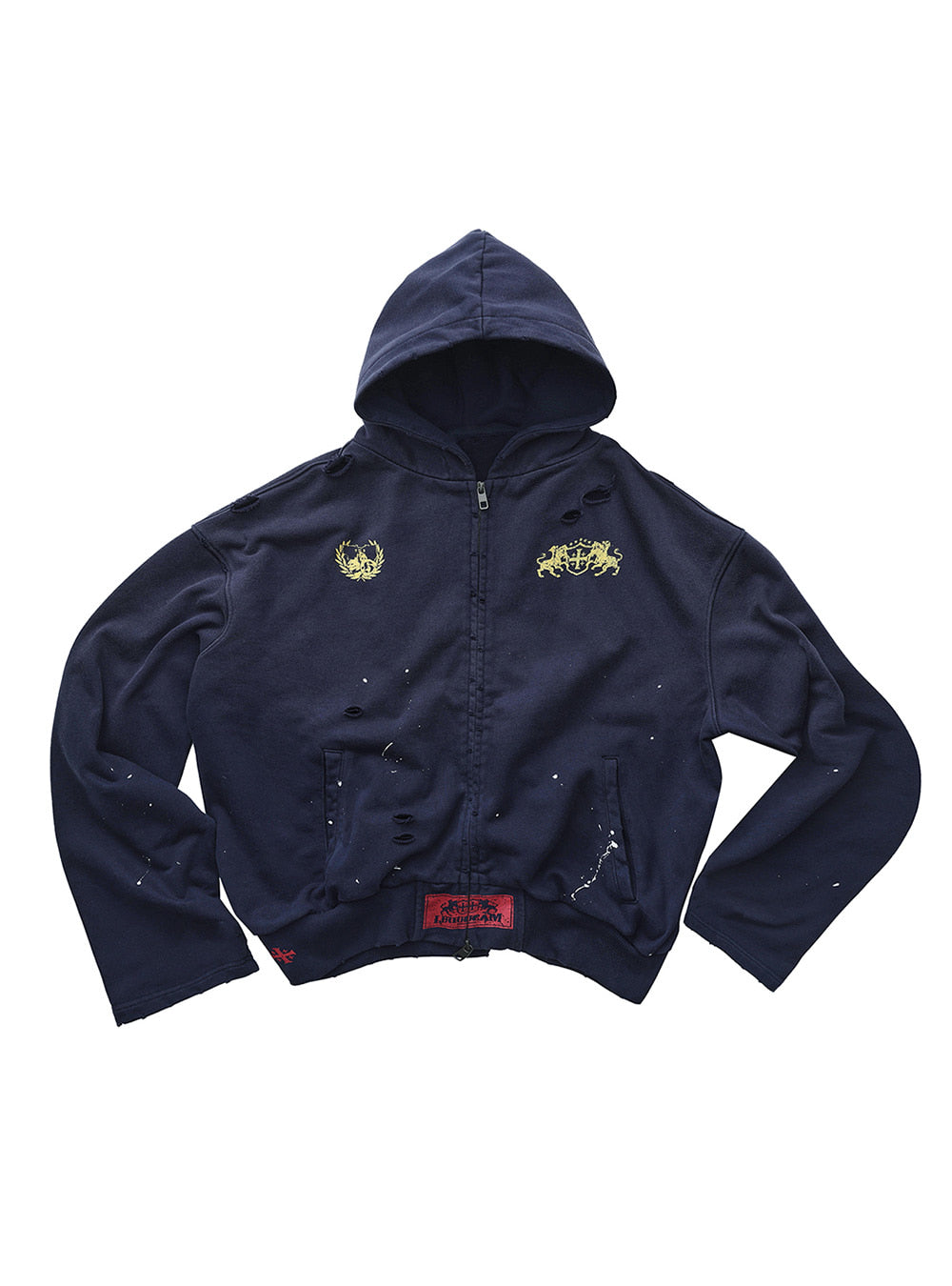 Vintage Animal Graphic Washed Hoodie