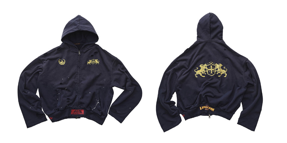 Vintage Animal Graphic Washed Hoodie