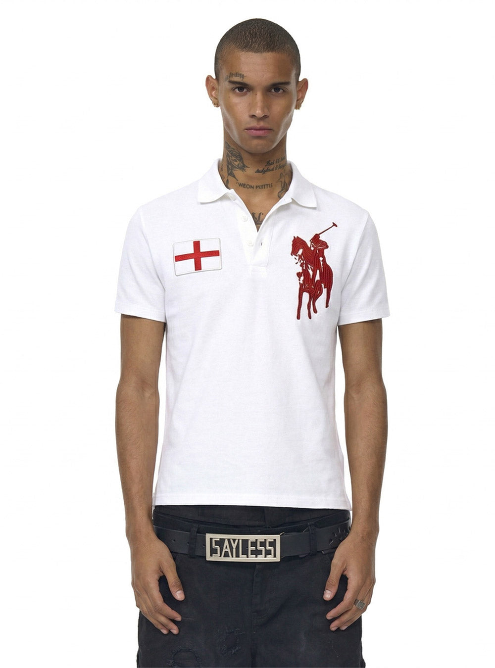 Saint Cross Flag Cropped Polo