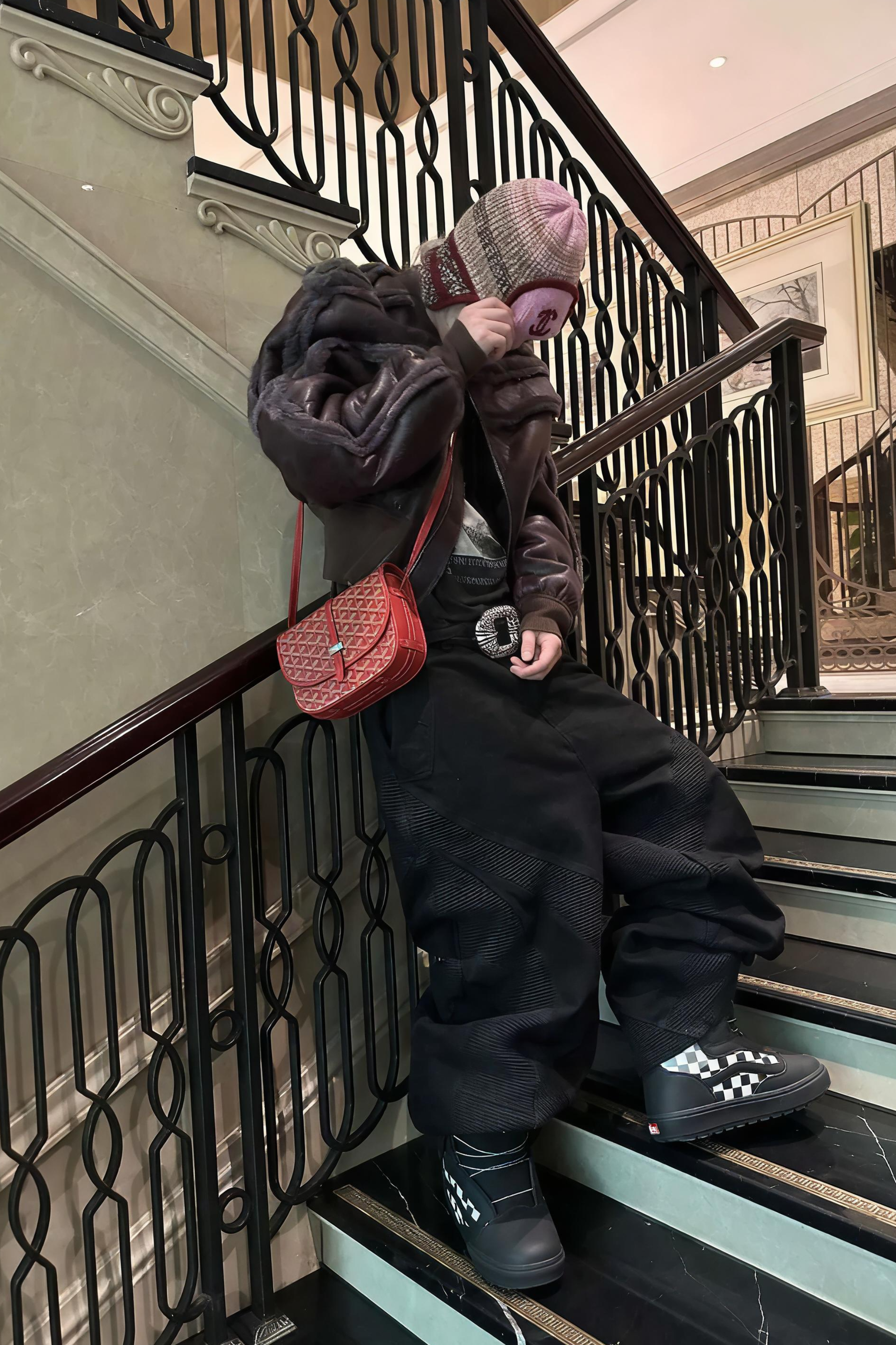 Alien Bone Wave Baggy Jeans