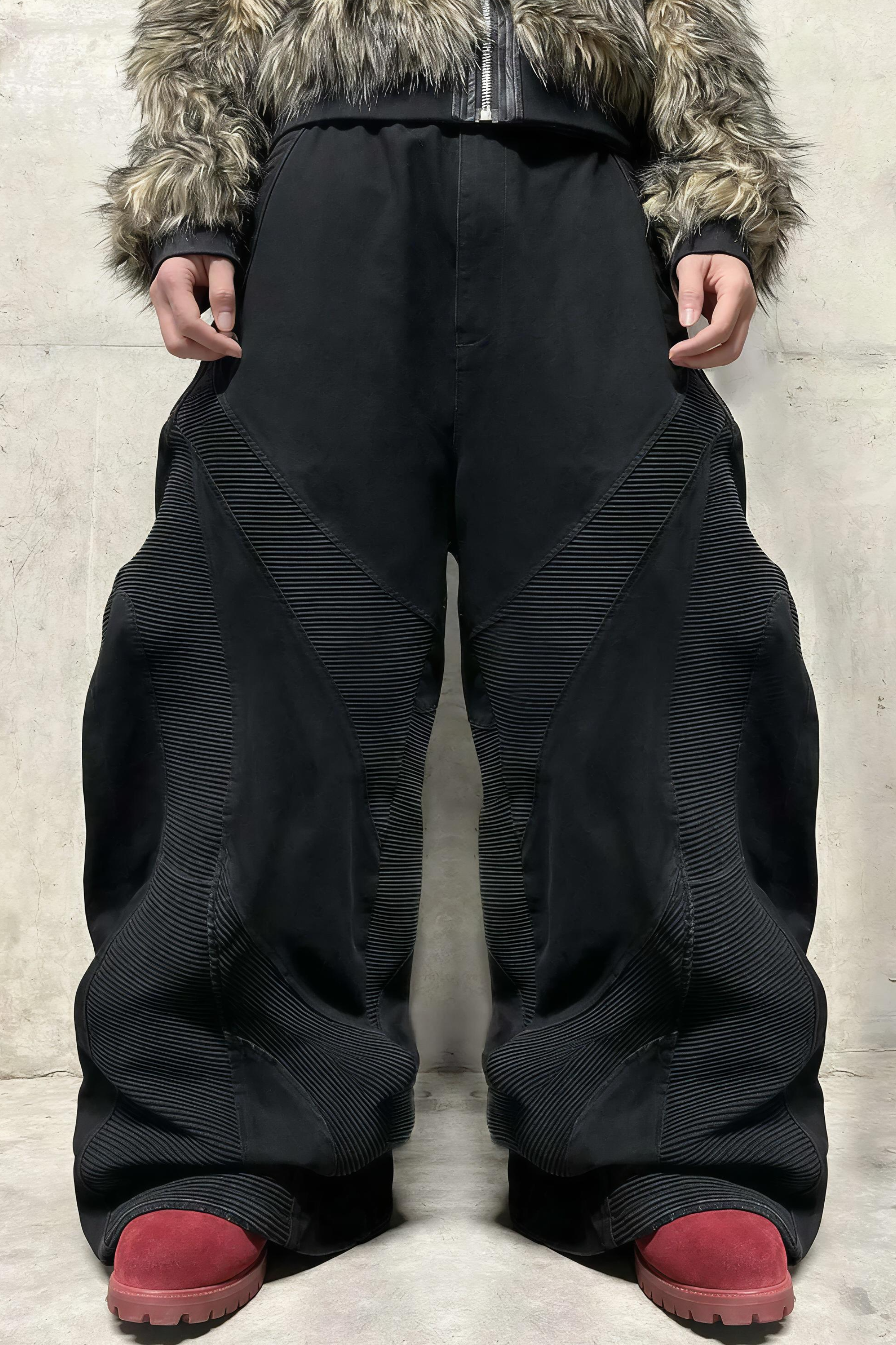 Alien Bone Wave Baggy Jeans