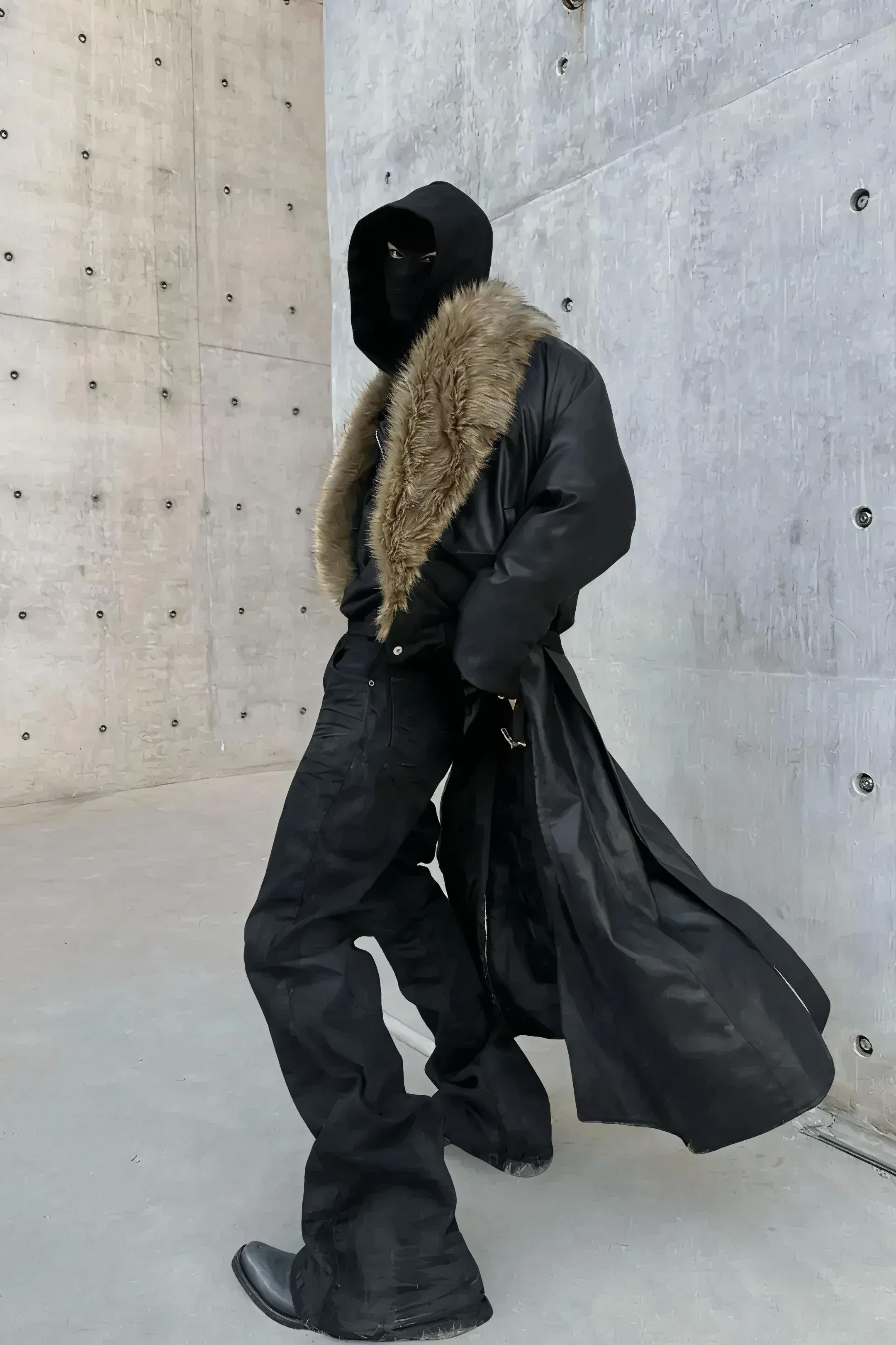 Gothic Metal Waxed Flare Jeans