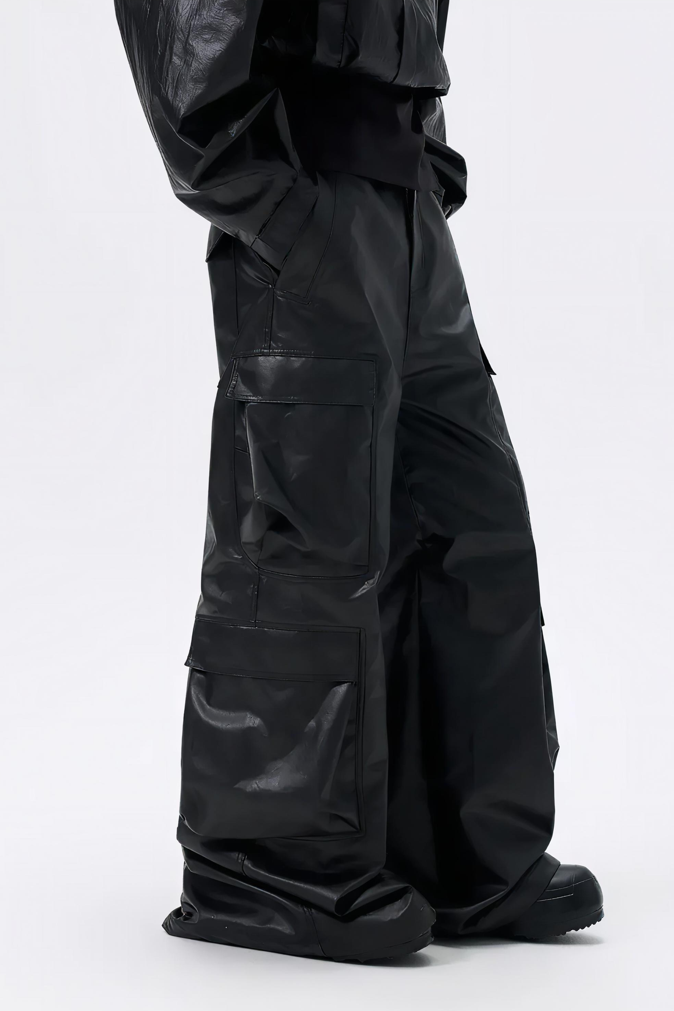 Coated Multi Cargo Pants